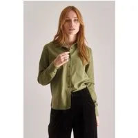 KOMODO KOMODO Damen vegan Hemd Kenji Olive – Produktbild 1 von 1