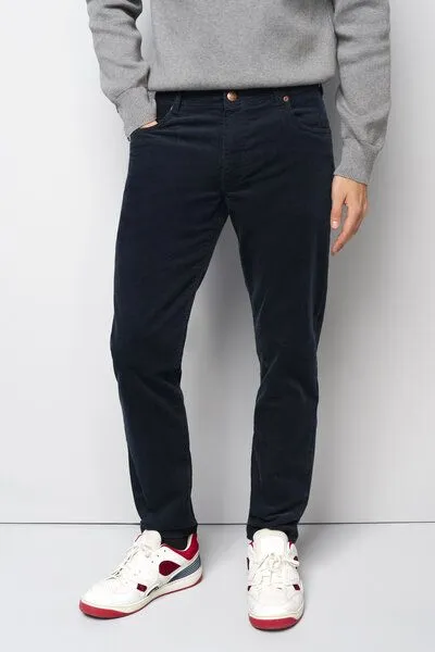 M 5 BY MEYER M 5 BY MEYER Five Pocket aus Casual Cord, Blau (navy), – Produktbild 4 von 6