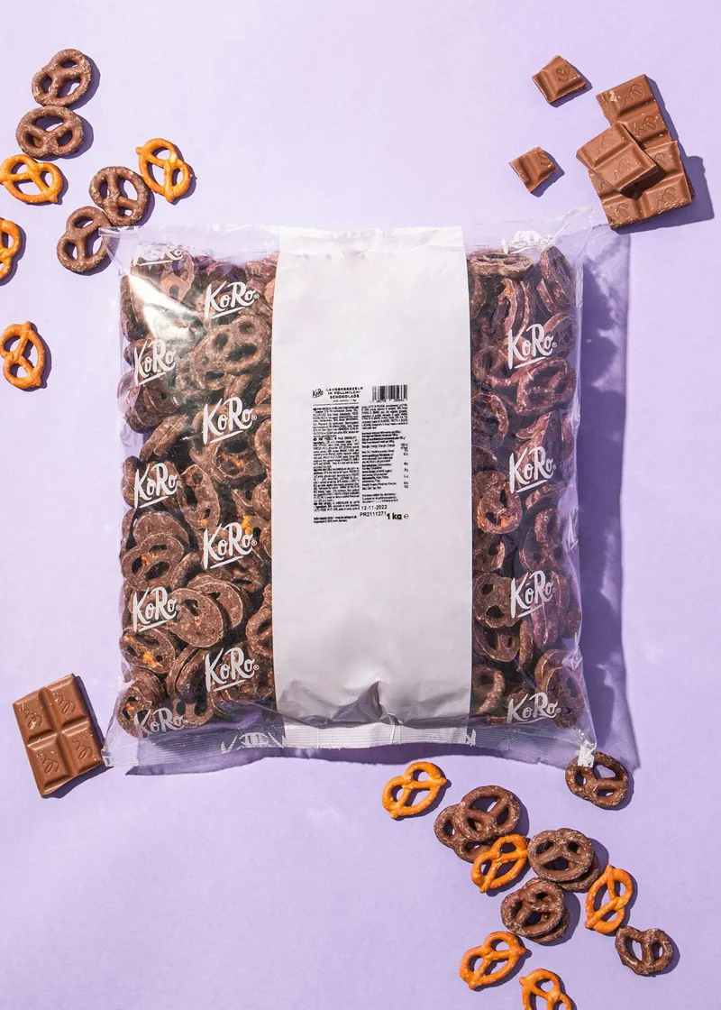 KoRo Schokobrezeln in Vollmilchschokolade | 1 kg – Produktbild 1 von 5