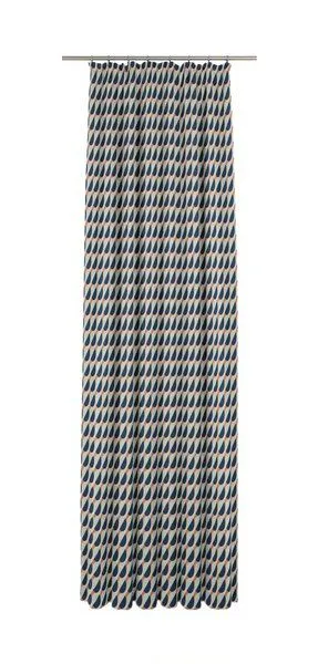 Nature by Adam Nature by Adam Vorhang aus 100% Bio-Baumwolle - Made in Germany - Circles, Blau, – Produktbild 3 von 7