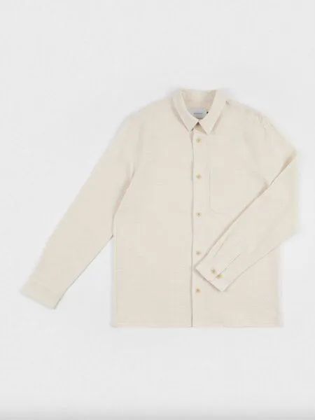 Rotholz Rotholz Hemd - Casual Shirt - aus Biobaumwolle, Sand (natur), – Produktbild 1 von 4