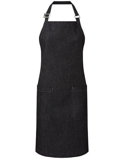 Premier Workwear Premier Workwear Latzschürze (Bio Baumwolle) Denim Grillschürze Küchenschürze, Blue, – Produktbild 2 von 3