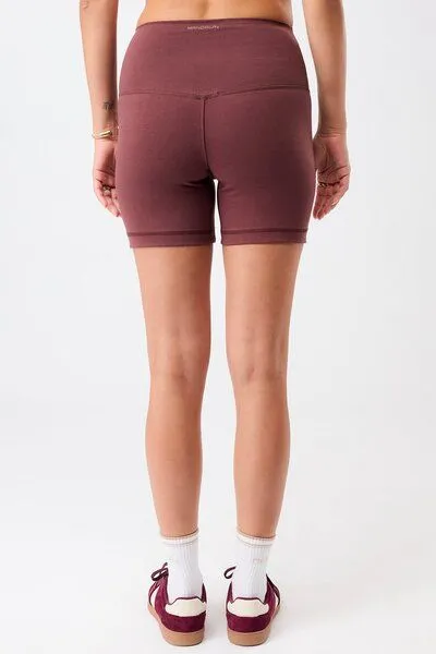 mandala Mandala Biker Shorts, Rosewood (rot), – Produktbild 2 von 4