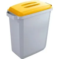 Durable DURABLE Mülleimer 'Durabin 60' 60 l, mit gelbem Deckel – Produktbild 1 von 1
