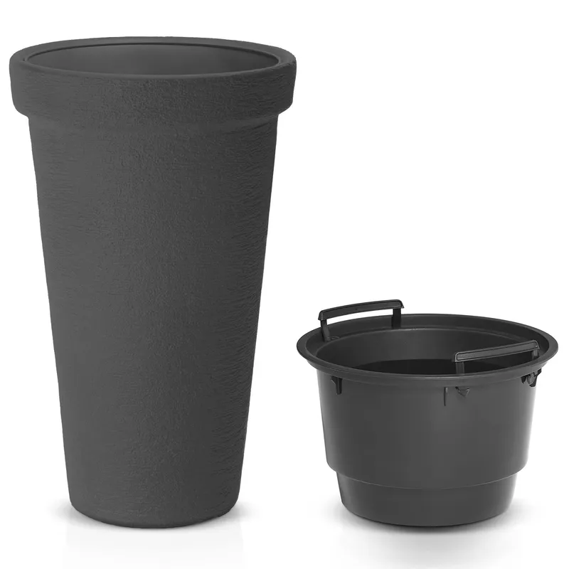 Casaria® Blumentopf Anthrazit 63x40cm – Produktbild 2 von 2