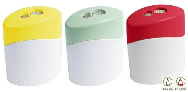 M+R M+R Zweiloch-Dosenspitzer GREEN LINE aus Biokunststoff, Himbeere, – Produktbild 2 von 2
