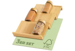 Praknu Schubladeneinsatz Gewürzregal für Schublade aus FSC - zertifiziertem Holz - Für 12 – Produktbild 1 von 1