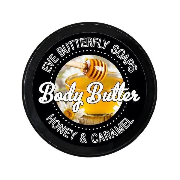 Eve Butterfly Soaps Eve Butterfly Soaps Shea Body Butter "Honey & Caramel" – Produktbild 1 von 2