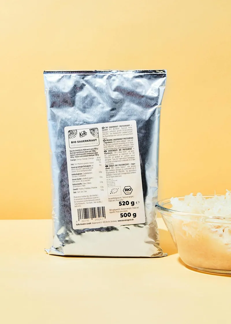 KoRo Bio Sauerkraut 500 g – Produktbild 1 von 5
