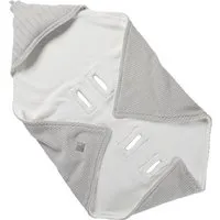 HANS NATUR Einschlagdecke Babyschale Bio-Baumwolle grey melange Maße 75 x 75 cm, Grau, – Produktbild 1 von 1