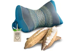 livasia Nackenstützkissen Knochenkissen, vegan und handgefertigt, Ø 15x32cm, Kapok – Produktbild 1 von 1