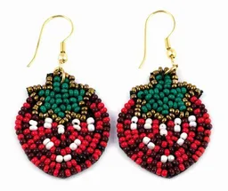 El Puente El Puente Ohrringe "Erdbeere" | Fair Trade & Handmade aus Indien – Produktbild 1 von 1