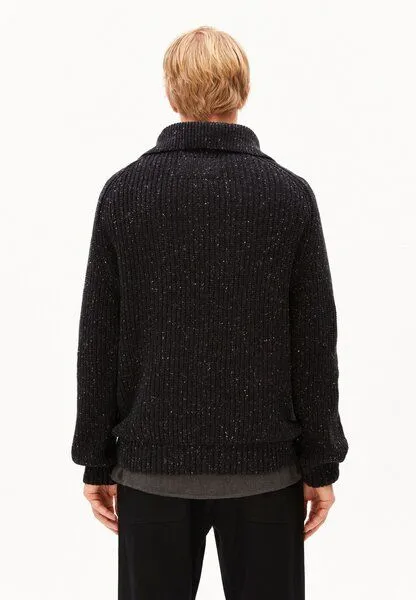 ARMEDANGELS ARMEDANGELS TWEED Herren Strickjacke aus Bio-Baumwoll-Mix, Black, – Produktbild 2 von 4
