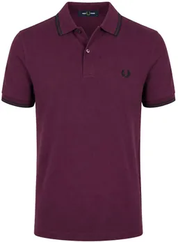 Fred Perry Fred Perry Poloshirt Tipped M3600 Plum 84C - Größe M – Produktbild 1 von 1