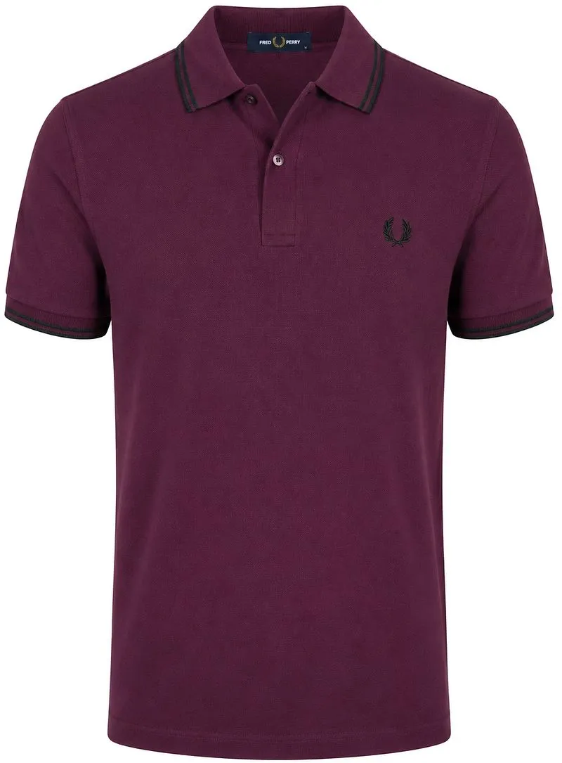 Fred Perry Fred Perry Poloshirt Tipped M3600 Plum 84C - Größe XL, Violett, – Produktbild 1 von 5
