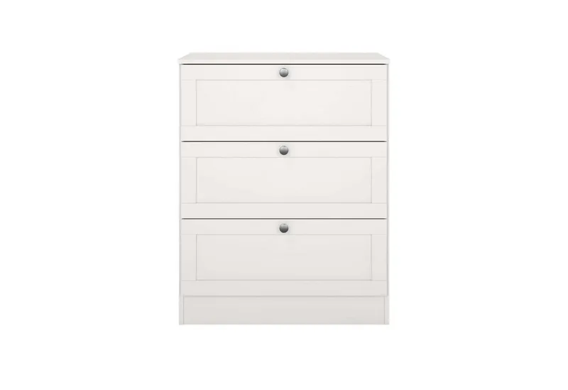 Home affaire Kommode Billund, Kommode, mit 3 Schubladen, Modernes, elegantes Design und verschiedene Größen & Varianten, Weiß, – Produktbild 4 von 5