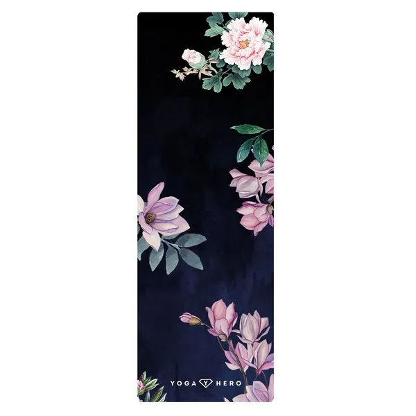 Yoga Hero Yoga Hero Yogamatte Classic 3,5mm mit Tragegurt, Magnolia (schwarz), – Produktbild 1 von 4