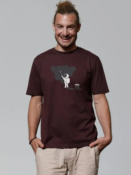 watapparel watapparel T-Shirt Unisex Painting space, Red brown, – Produktbild 2 von 3