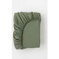 MELA Perkal Spannbetttuch KASOL | von MELA | Fairtrade & GOTS zertifiziert, Herbal green, – Produktbild 1 von 2