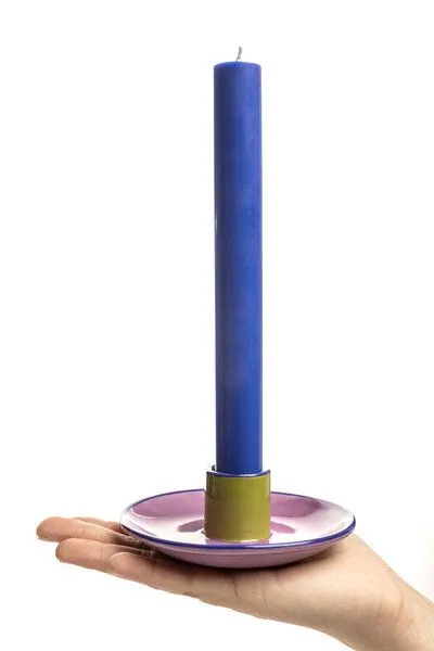 Tranquillo Tranquillo Kerzenhalter COLOURI – Steinzeug, Violett, – Produktbild 4 von 5