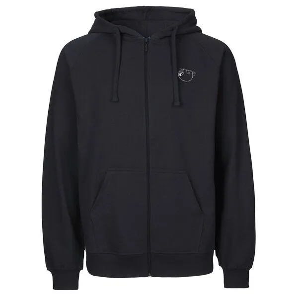 HANDGEDRUCKT HANDGEDRUCKT "Baumelmeister" Männer Zip Hoody Neutral, Navyblue, – Produktbild 2 von 3