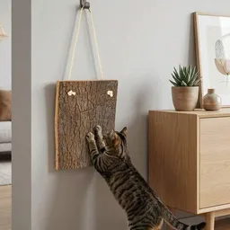 Kork-Deko Kork-Deko Kratzbrett für Katzen aus Naturkork, 40 x 30 cm, zum Aufhängen an der Wand – Produktbild 1 von 1