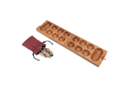 LOGOPLAY Spiel Kalaha, Gesellschaftsspiel, Kalaha Edelsteinspiel für 2 Spieler Spielfeld 14 x 49 cm Hus Bao mit – Produktbild 1 von 1