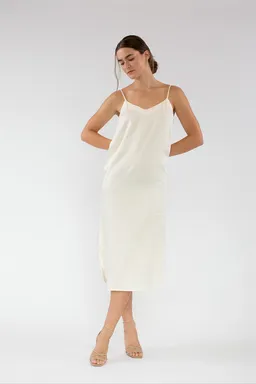 Neu Nomads Neu Nomads Damen vegan Kleid Easy Slip Snow White – Produktbild 1 von 1