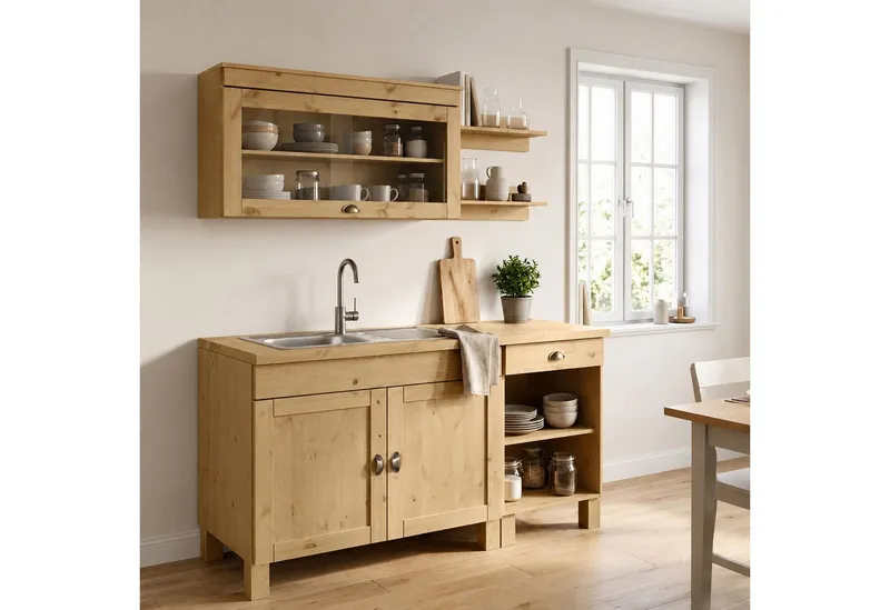 Home affaire Arbeitsplatte Oslo, Beige, – Produktbild 8 von 8