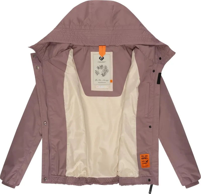 ragwear ragwear Outdoorjacke Vannesa Wasserdichte Damen Übergangsjacke mit Kapuze, Lila, – Produktbild 1 von 5