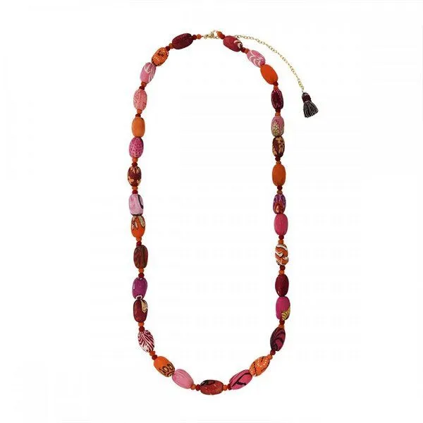 Worldfinds Worldfinds Kantha Fiesta Necklace, Bunt, – Produktbild 3 von 3