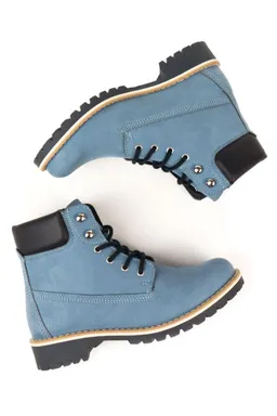 Will's Vegan Store Will's Vegan Store Damen vegan Dock Boots Hellblau – Produktbild 1 von 1