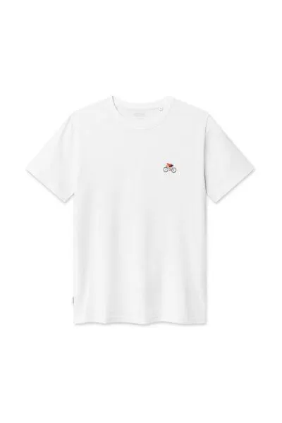 Natural Vibes Natural Vibes T-Shirt Fahrrad Bio GOTS | Bio T-Shirt | Weißes T-Shirt | Herren Damen T-Shirt | – Produktbild 4 von 4