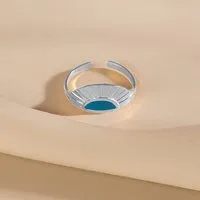 ELEKTROPULLI Größenverstellbarer SUNSET Ring ca. Ø 18 mm von Elektropulli, Silber, – Produktbild 1 von 1