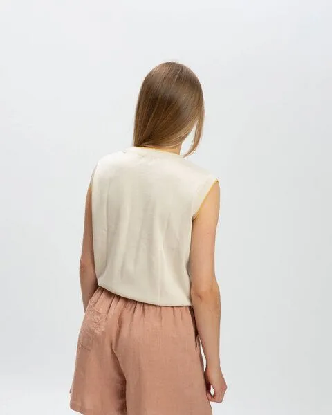 MATONA Matona Pullunder aus Baumwolle für Frauen / Cotton Knit Top, Sand, – Produktbild 2 von 4