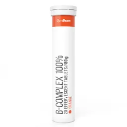 GymBeam GymBeam B-Komplex 100% Brausetabletten 20 Tabletten Orange – Produktbild 1 von 1