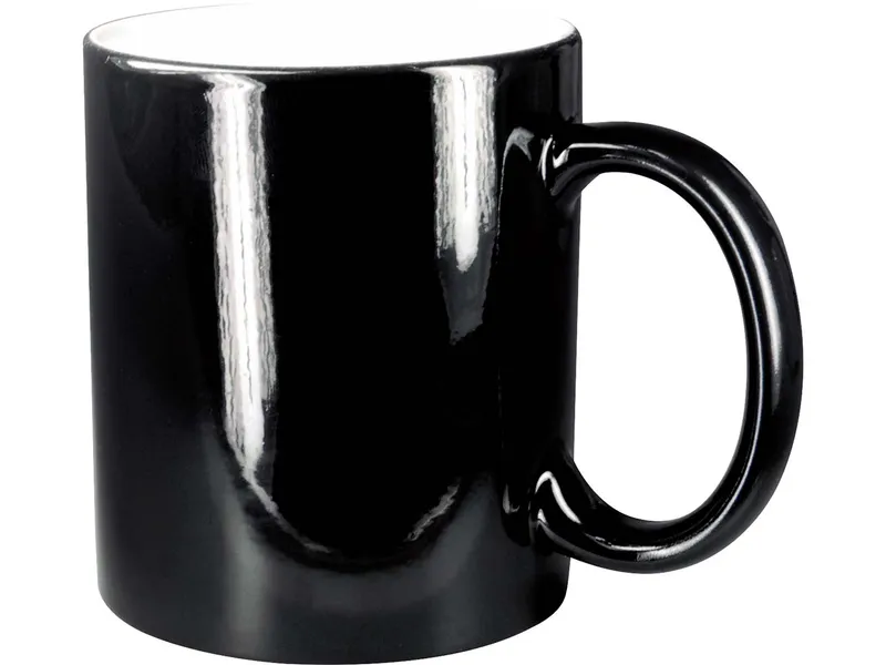 MagicBecher schwarz mit 4-farbigem Aufdruck – Produktbild 1 von 1