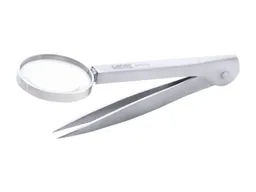 Canal Instrumente Splitterpinzette mit 4-fach-Lupe Maße 12 x 3,2 cm – Produktbild 1 von 1