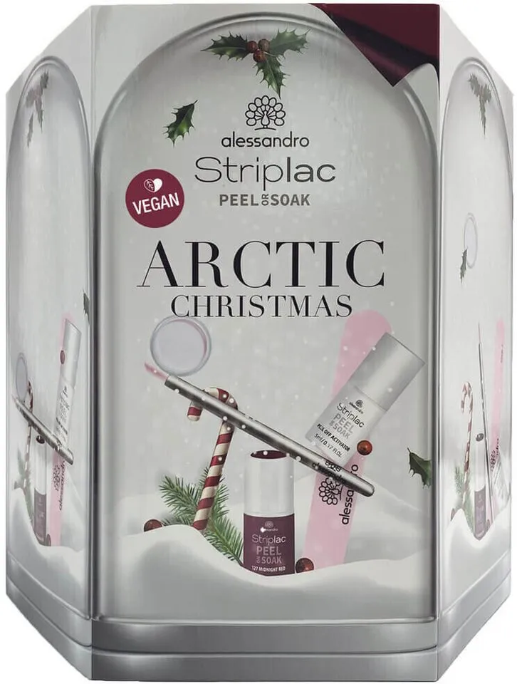 alessandro international Kosmetik-Adventskalender Striplac Arctic Peel or Soak Adventskalender 24 Türchen, VEGAN (24-tlg) – Produktbild 2 von 3