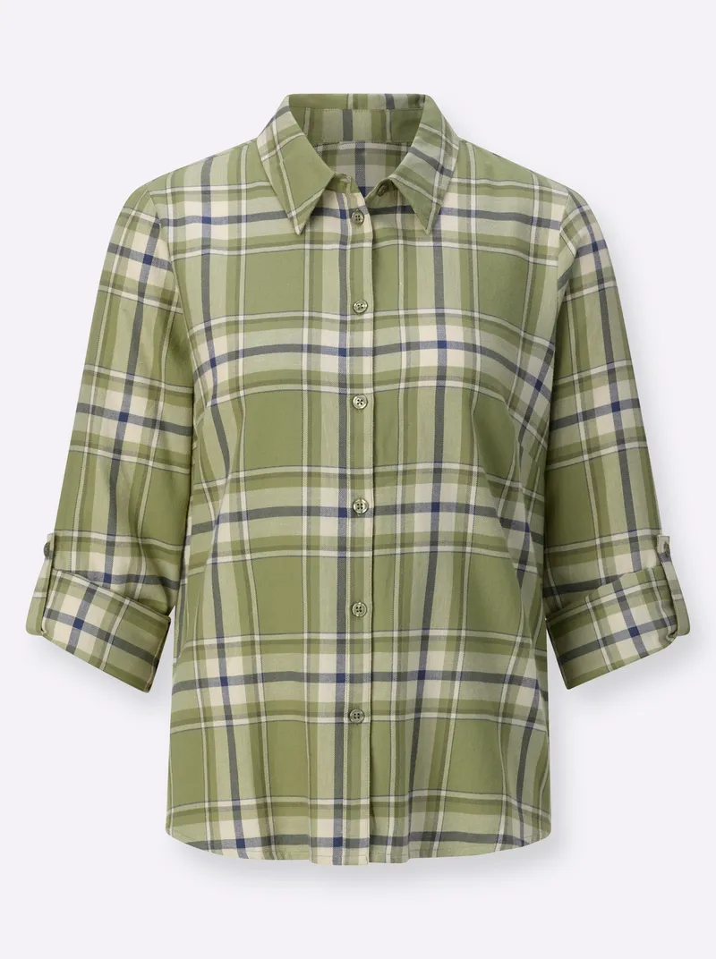 Witt Flanellbluse, Schilf-kariert, – Produktbild 1 von 2