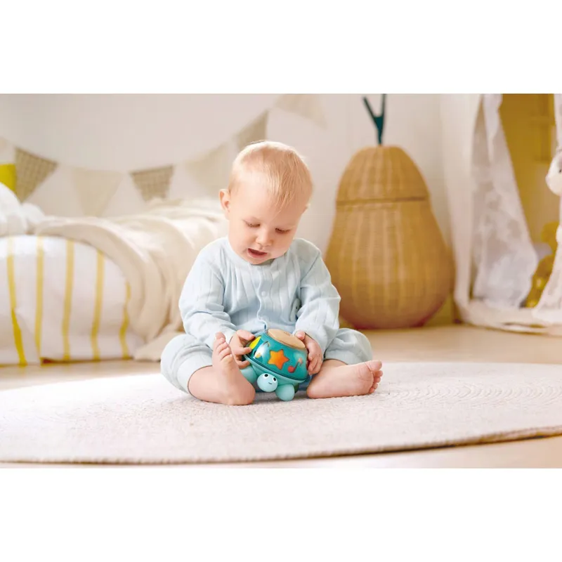 Hape Hape Musik-Schildkröte, Blau, – Produktbild 1 von 3