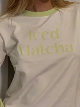 The New Orchard The New Orchard Damen vegan T-Shirt Iced Matcha Weiß – Produktbild 1 von 1