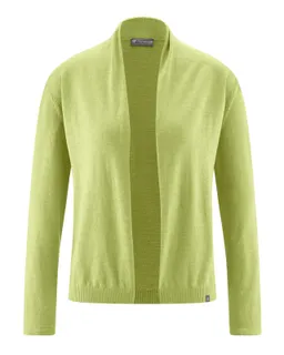 HempAge Hempage Damen vegan Strickjacke Mit Schalkragen Bambusgrün – Produktbild 1 von 1