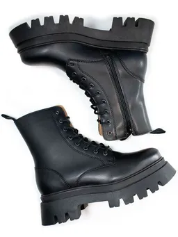 Will's Vegan Shop Will's Vegan Shop Track Sole 8-Eye Lace Up Stiefel Damen – Produktbild 1 von 1