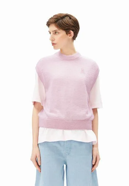 ARMEDANGELS ARMEDANGELS MOHAIR BLEND KNIT Damen Pullunder aus Mohair-Woll Mix, Pink mist, – Produktbild 1 von 4