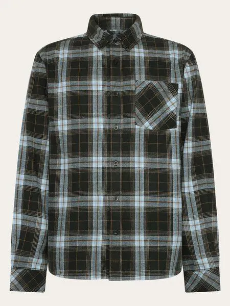 KnowledgeCotton Apparel KnowledgeCotton Apparel Dune Regular Check Flannel Shirt, Green, – Produktbild 1 von 2
