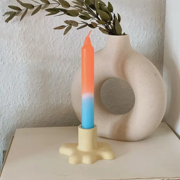 Just a decent day Just a decent day Handgemachter Kerzenständer, Cream, – Produktbild 2 von 4