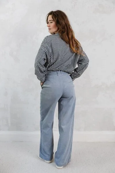 Jyoti - Fair Works Jyoti - Fair Works Bio-Baumwollcord Hose Suhrutam, Nebel, – Produktbild 3 von 3