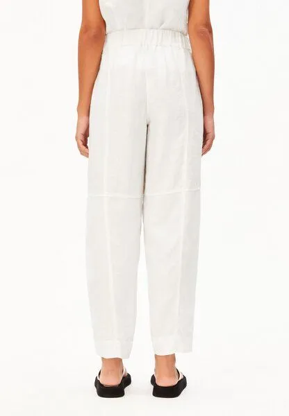 ARMEDANGELS ARMEDANGELS LINO BARREL Damen Hose aus 100% Leinen, White, – Produktbild 2 von 4