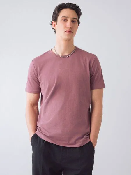 Honest Basics Honest Basics Herren Basic T-Shirt aus Bio- und recycelter Baumwolle, Ember, – Produktbild 2 von 4